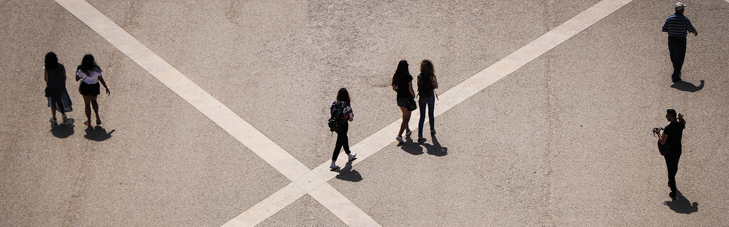 People walking