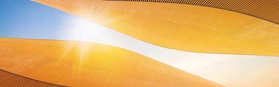 Architectural curves sunlight